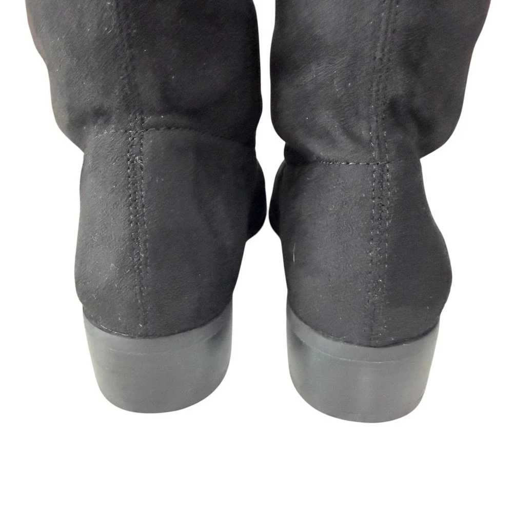 Andrea By Charles David‎ Black Suede Over The Knee Boots 5M Fall Winter Chic
